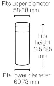 Topeak Modula JavaSlim 58-68mm säädettävä juomapulloteline